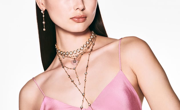Buy Swarovski Sublima pendant, White, Rose gold-tone plated
